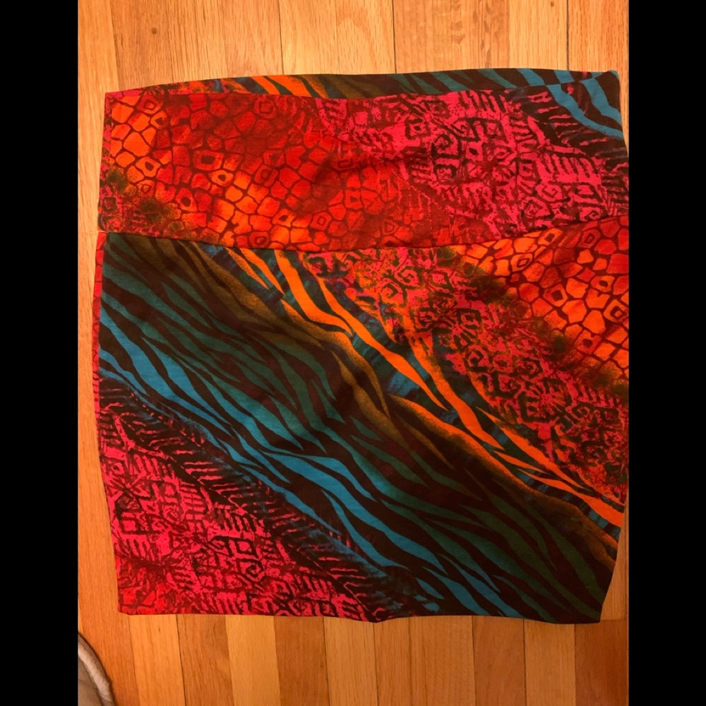 Multi-Color Mini Skirt